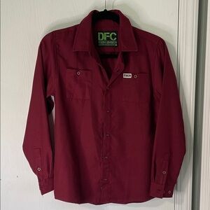 DIXXON Flannel Co Like New Pearl Snap Button Down Long Sleeve Maroon Size Large